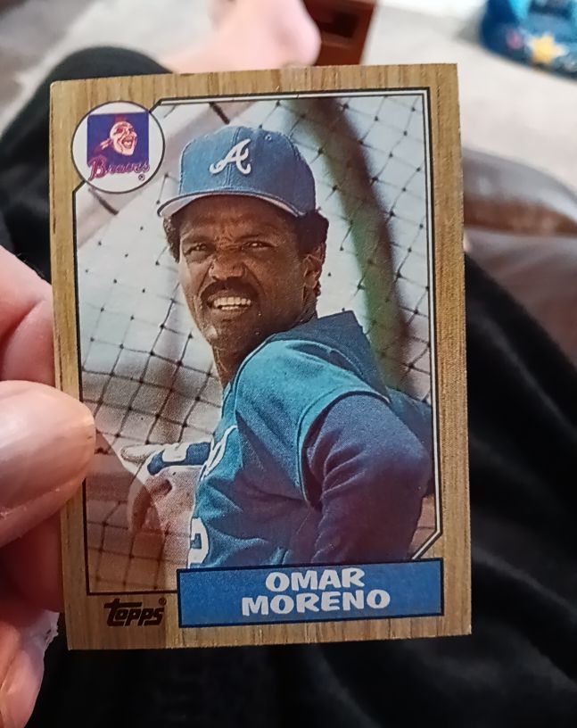 1987 Topps #214 Omar Moreno — front