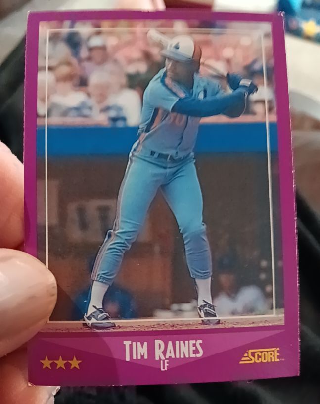 1988 Score #3 Tim Raines — front