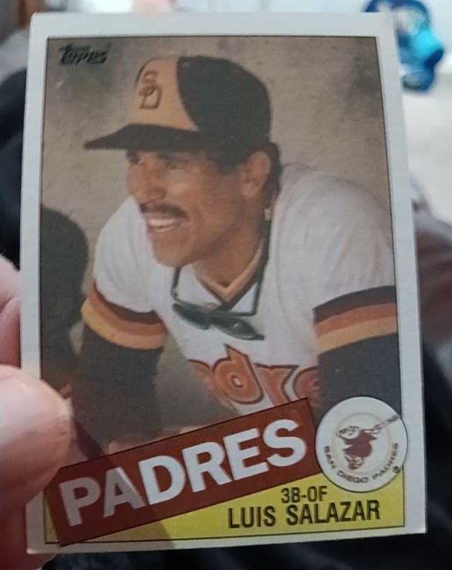 1985 Topps #789 Luis Salazar — front