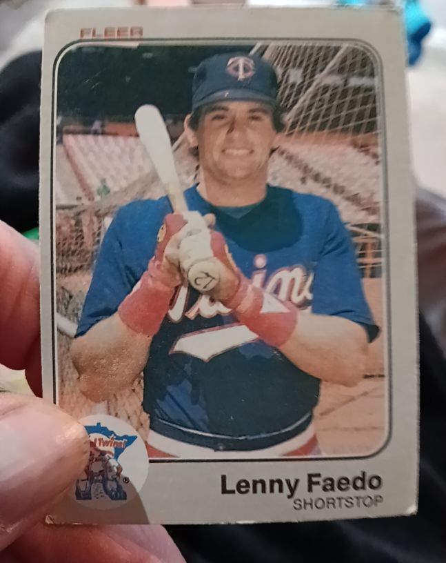 1983 Fleer #611 Lenny Faedo — front