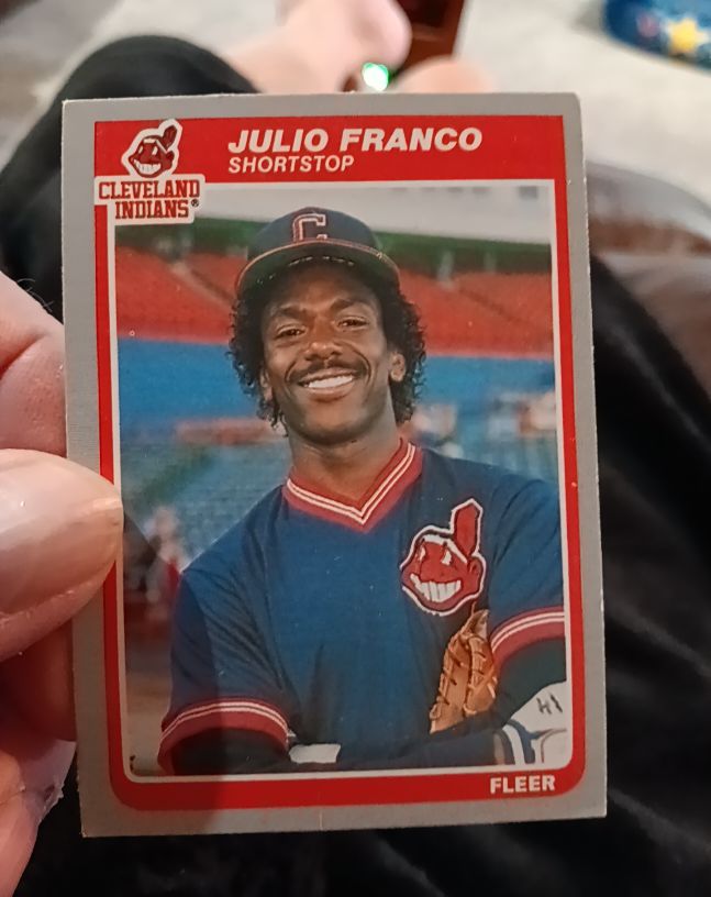 1985 Fleer #448 Julio Franco — front