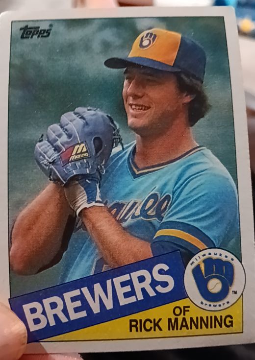 1985 Topps #603 Rick Manning — front