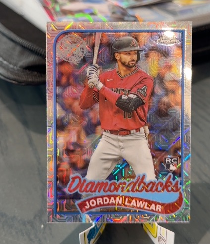 2024 Topps Series 1 #T89C-100 Jordan Lawlar Silver Pack Mojo — front