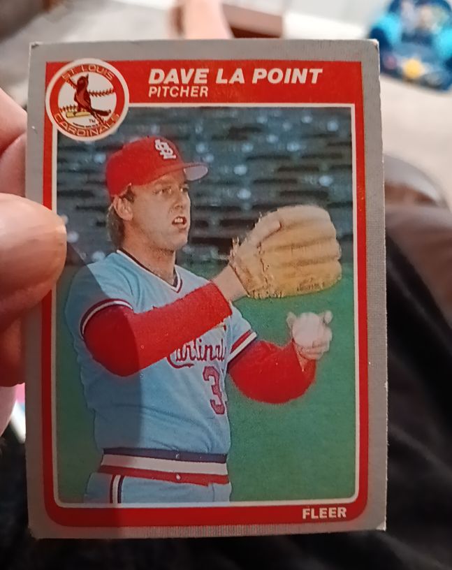 1985 Fleer #233 Dave LaPoint — front