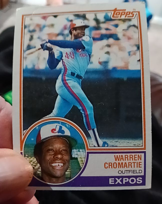 1983 Topps #495 Warren Cromartie — front