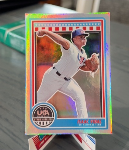 2025 Panini Stars & Stripes USA Baseball #18 Isaac Vidal — front
