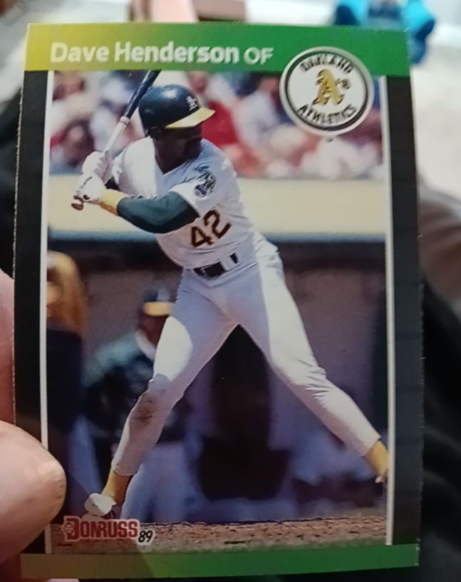1989 Donruss #450 Dave Henderson — front