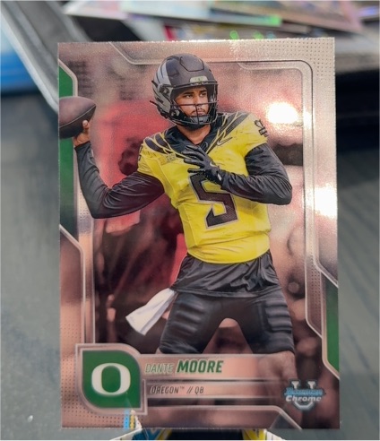 2025 Bowman University Chrome #137 Dante Moore — front