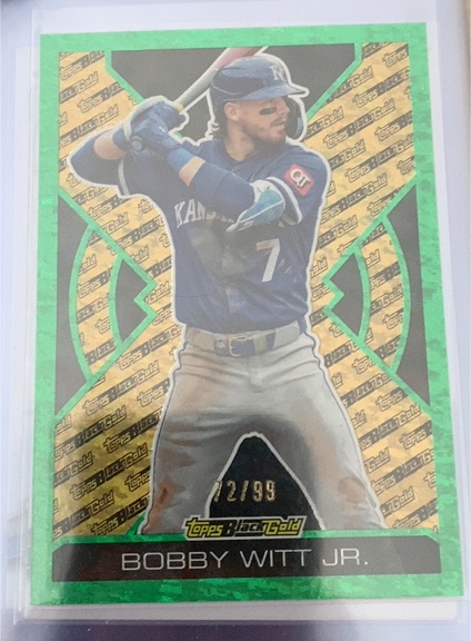2025 Topps Update Black Gold #BG-16 Bobby Witt Jr. — front