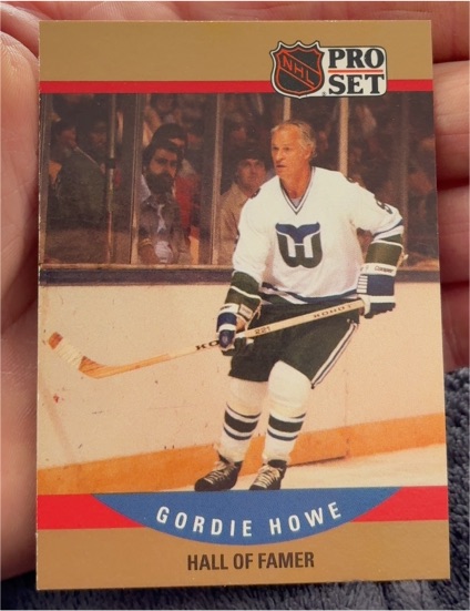1990 Pro Set #660 Gordie Howe Hartford Whalers — front