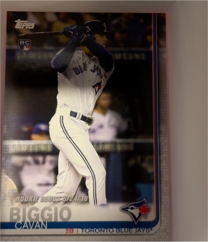 2019 Topps Update #US295 Cavan Biggio Rookie Debut — front