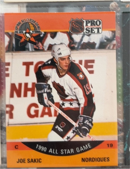 1990-91 Pro Set #375 Joe Sakic — front