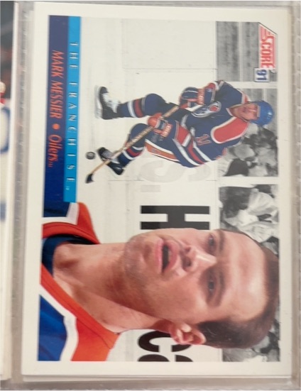 1991-92 Score American #420 Mark Messier Edmonton Oilers — front