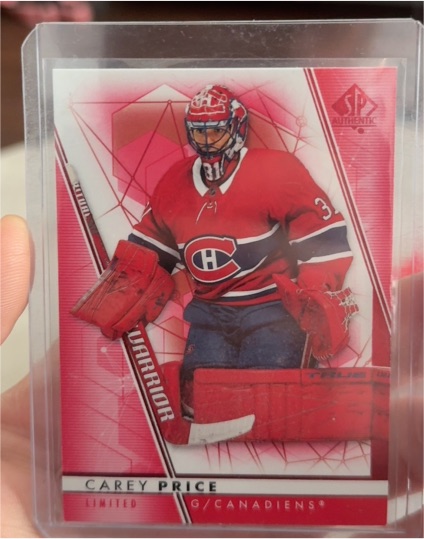 2022-23 Upper Deck SP Authentic Limited Red #31 Carey Price — front