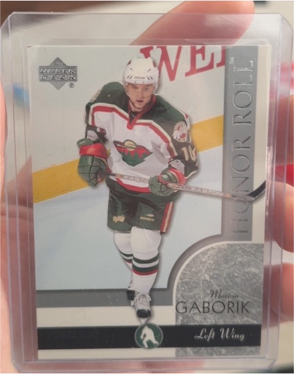 2002 Upper Deck Honor Roll #36 Marian Gaborik — front