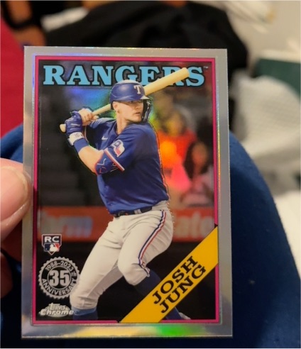 2023 Topps Chrome 35th Anniversary #88BC-15 Josh Jung Rookie Texas Rangers — front
