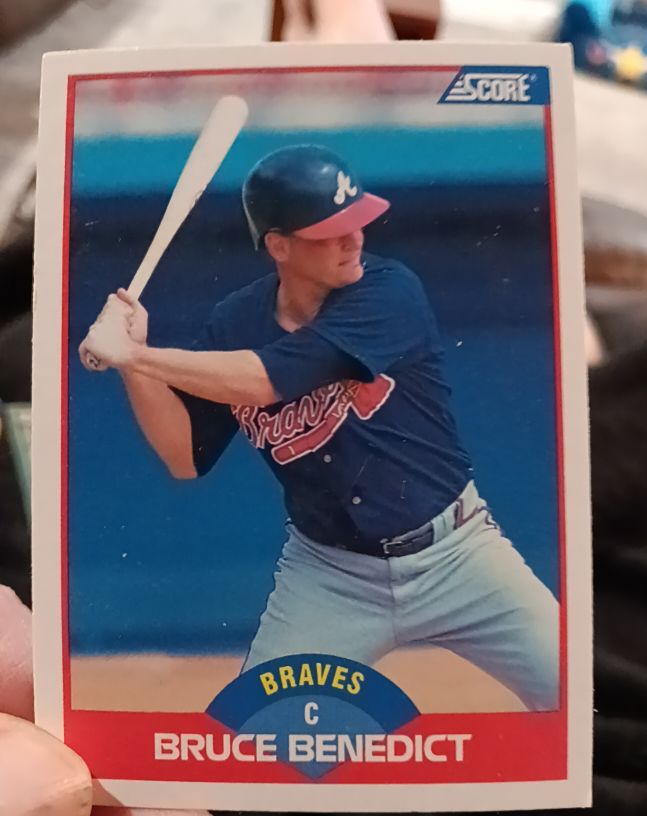 1989 Score #502 Bruce Benedict — front