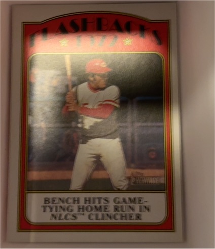 2021 Topps Heritage Flashbacks #BFB-JB Johnny Bench — front