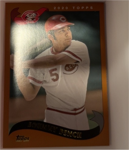 2020 Topps Archives #274 Johnny Bench — front