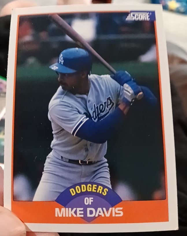 1989 Score #376 Mike Davis — front