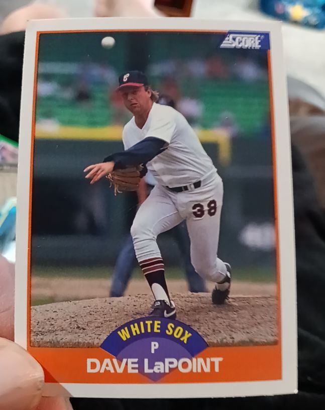 1989 Score #384 Dave LaPoint — front