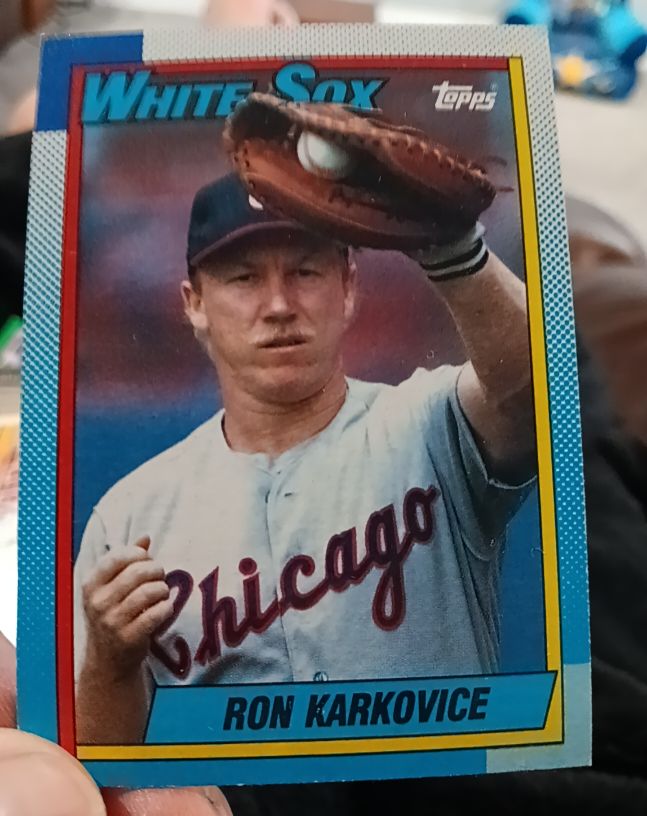 1990 Topps #717 Ron Karkovice Chicago White Sox — front