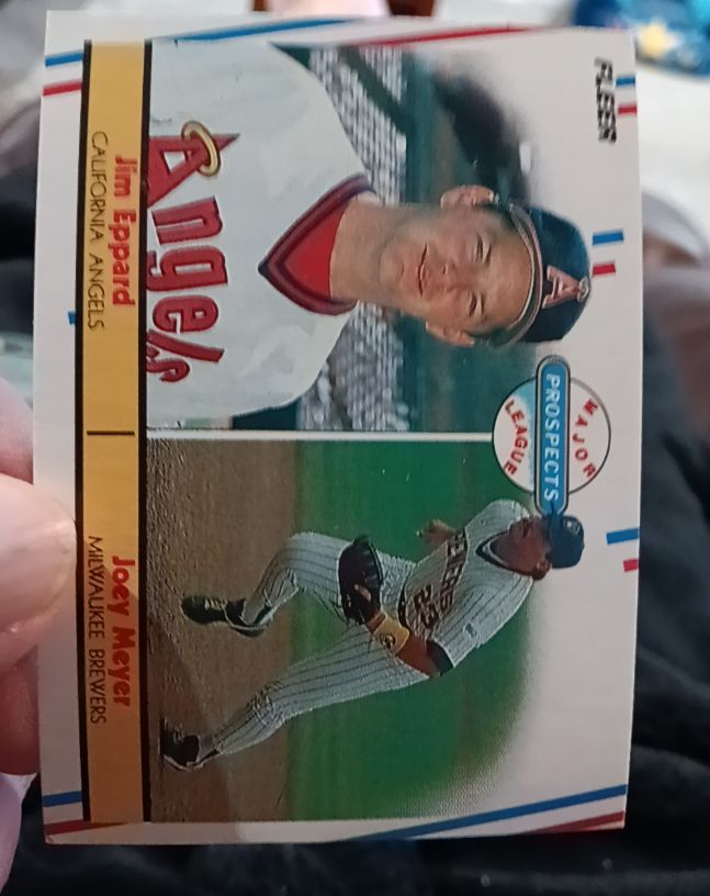 1988 Fleer #645 Jim Eppard / Joey Meyer — front