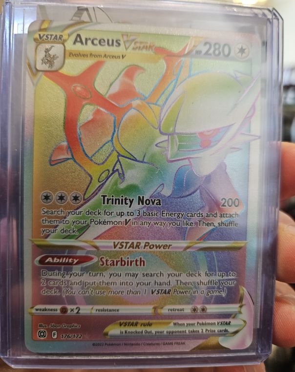 2023 Pokémon Brilliant Stars #176 Arceus VSTAR — front