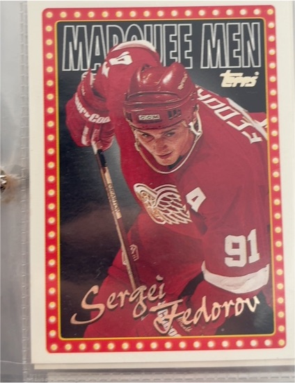 1995-96 Topps Marquee Men #373 Sergei Fedorov — front