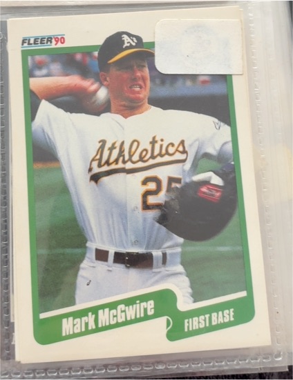 1990 Fleer #15 Mark McGwire — front