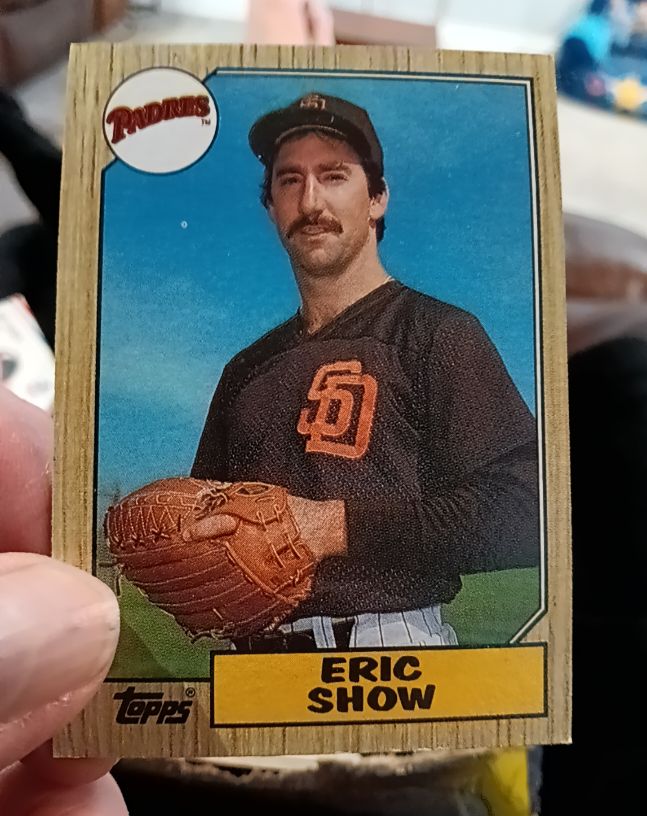 1987 Topps #730 Eric Show — front