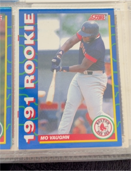 1991 Score Rookies #6 Mo Vaughn — front