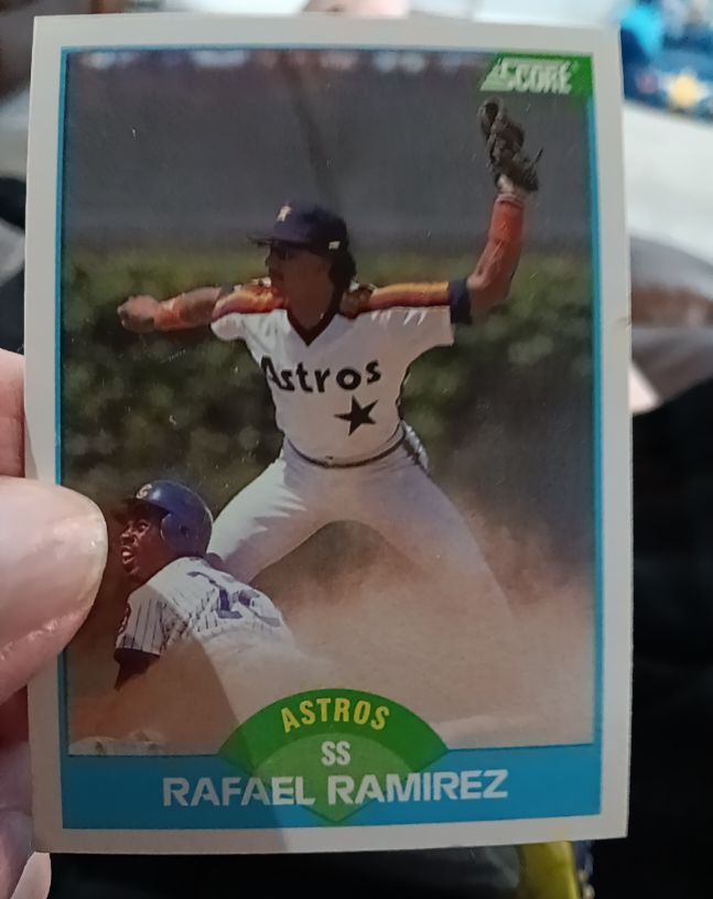 1989 Score #113 Rafael Ramirez Houston Astros — front