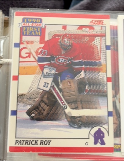 1990-91 Score #312 Patrick Roy — front