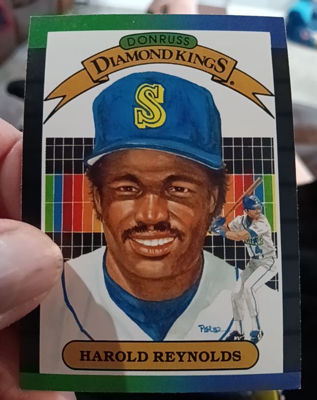 1989 Donruss #21 Harold Reynolds Diamond Kings Seattle Mariners — front