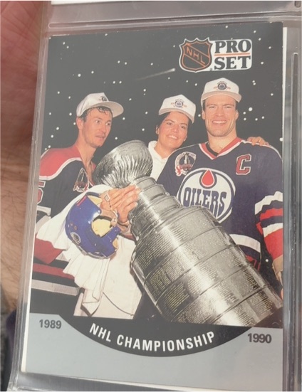 1990-91 Pro Set #704 NHL Championship Edmonton Oilers — front