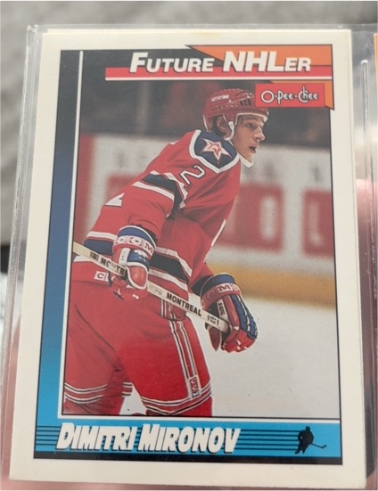 1991-92 O-Pee-Chee #515 Dimitri Mironov Toronto Maple Leafs — front