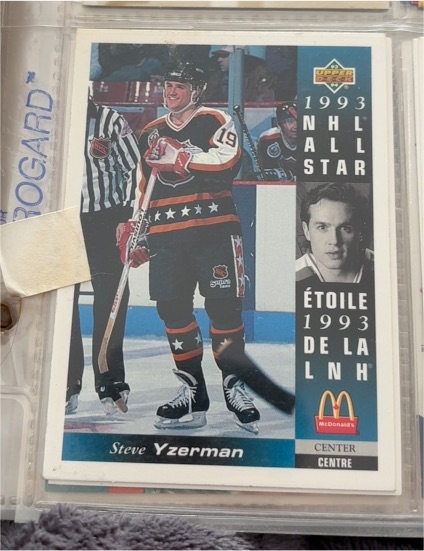 1993-94 Upper Deck McDonald's #MCD-13 Steve Yzerman — front