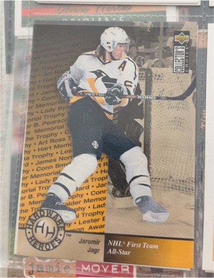 1995-96 Upper Deck Collector's Choice Hardware Heroes #378 Jaromir Jagr — front