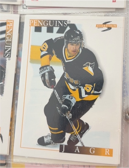 1995-96 Score #1 Jaromir Jagr — front