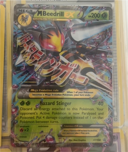 2016 Pokémon M Beedrill EX #XY158 — front