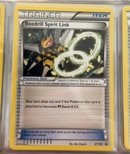 2016 Pokémon XY #XY159 Beedrill Spirit Link — front