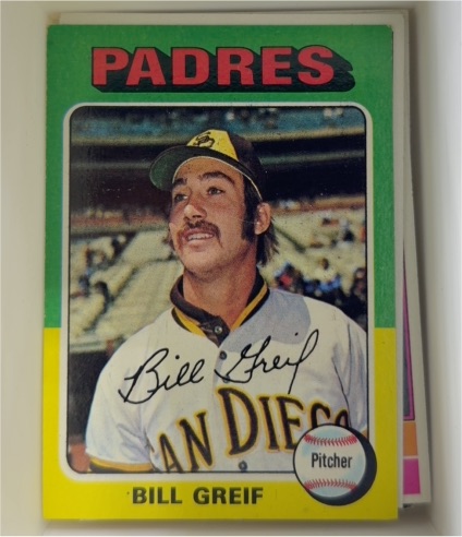 1975 Topps #168 Bill Greif — front
