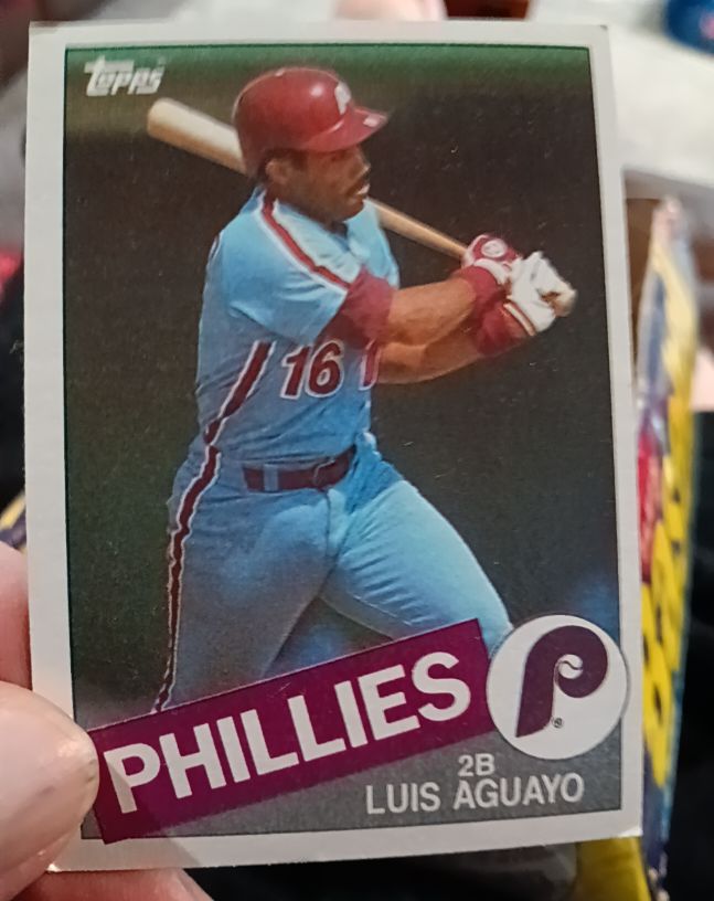 1985 Topps #663 Luis Aguayo — front