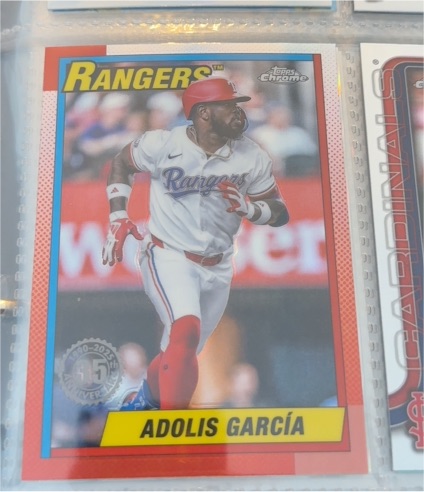 2025 Topps Chrome 35th Anniversary #90CB-4 Adolis Garcia — front