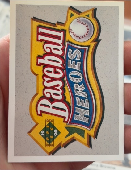 1990 Upper Deck #NNO Header Card Baseball Heroes: Reggie Jackson — front
