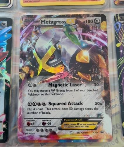 2016 Pokémon XY #XY34 Metagross EX — front