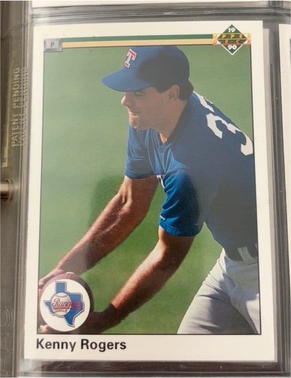 1990 Upper Deck #606 Kenny Rogers — front