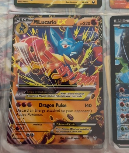 2014 Pokémon Furious Fists #55 Mega Lucario EX — front