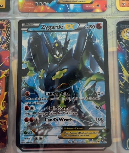 2015 Pokémon XY #111 Zygarde EX — front